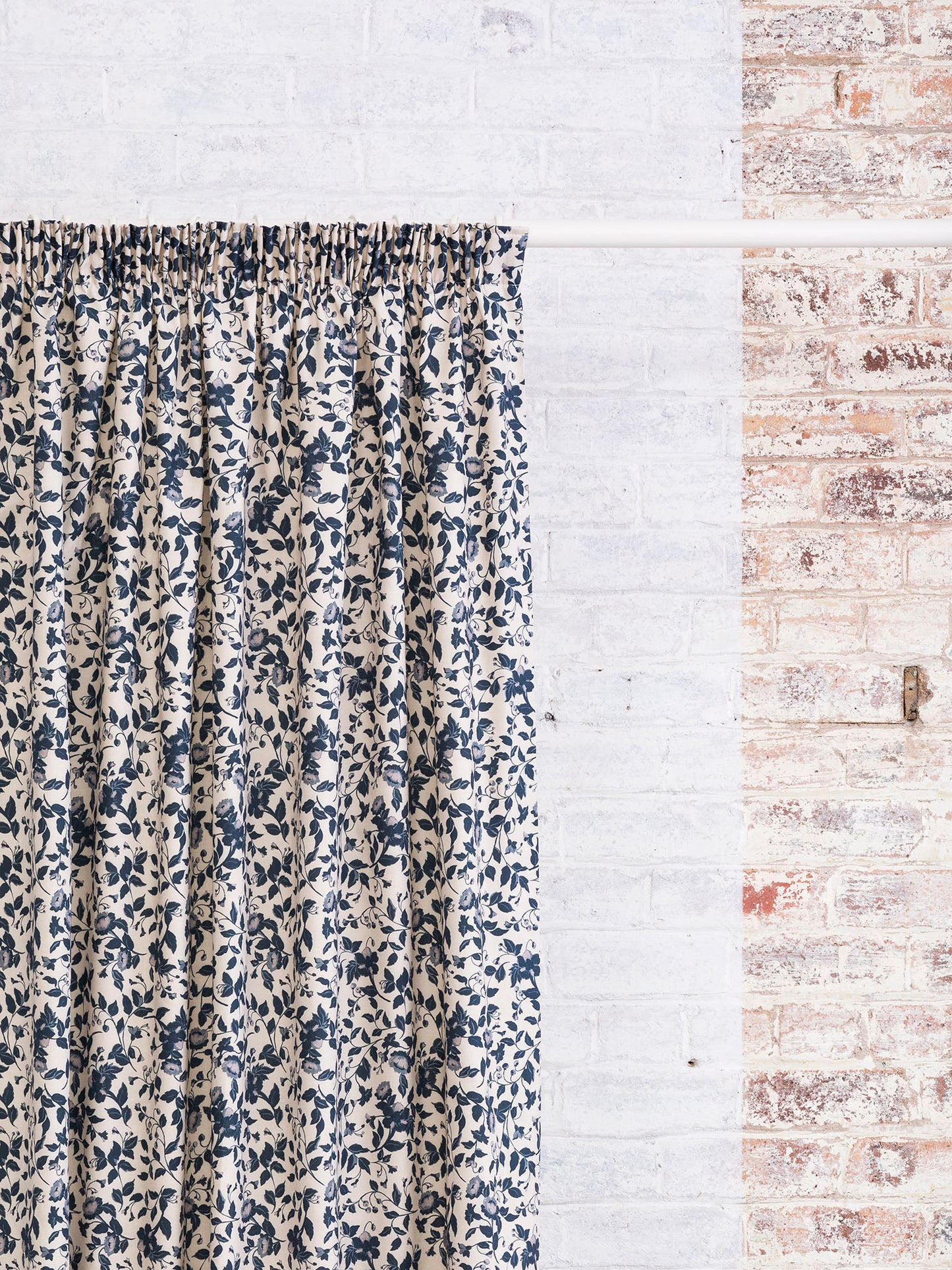 Kirkland Park - Navy | Luxury Pencil Pleat Curtains - The Honesty Works
