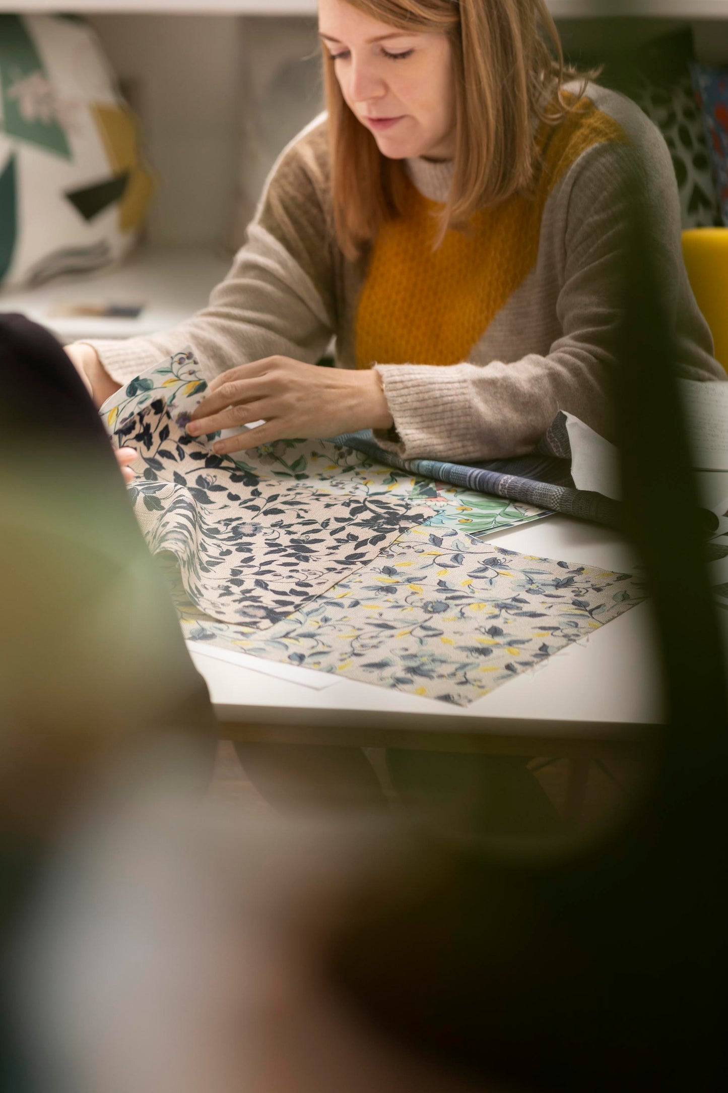 Kirkland Park - Navy | Luxury Pencil Pleat Curtains - The Honesty Works