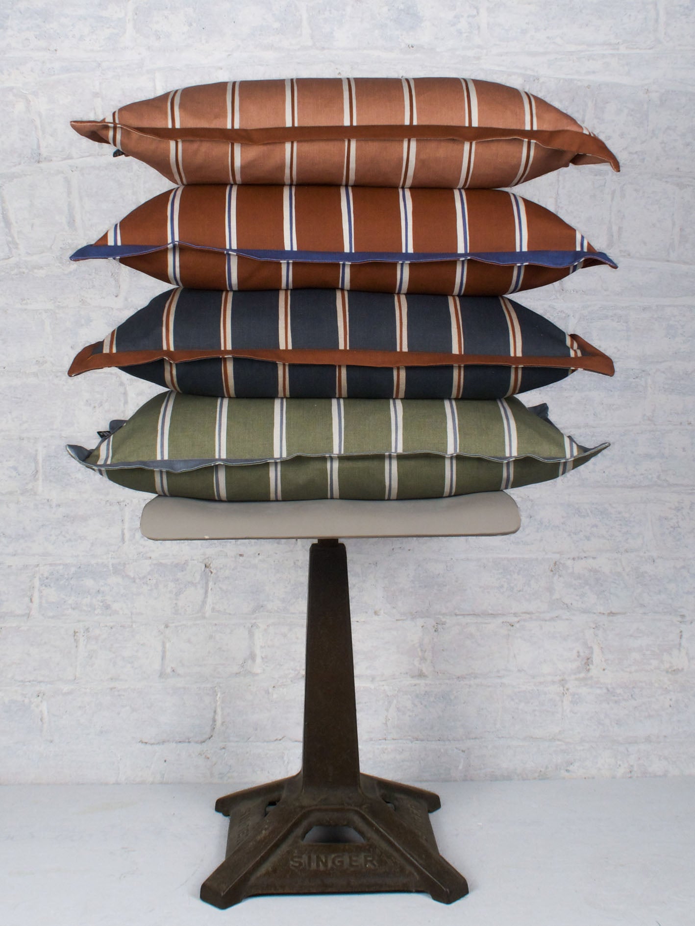 Ayrshire Stripe - Moss 55cmx32cm - The Honesty Works