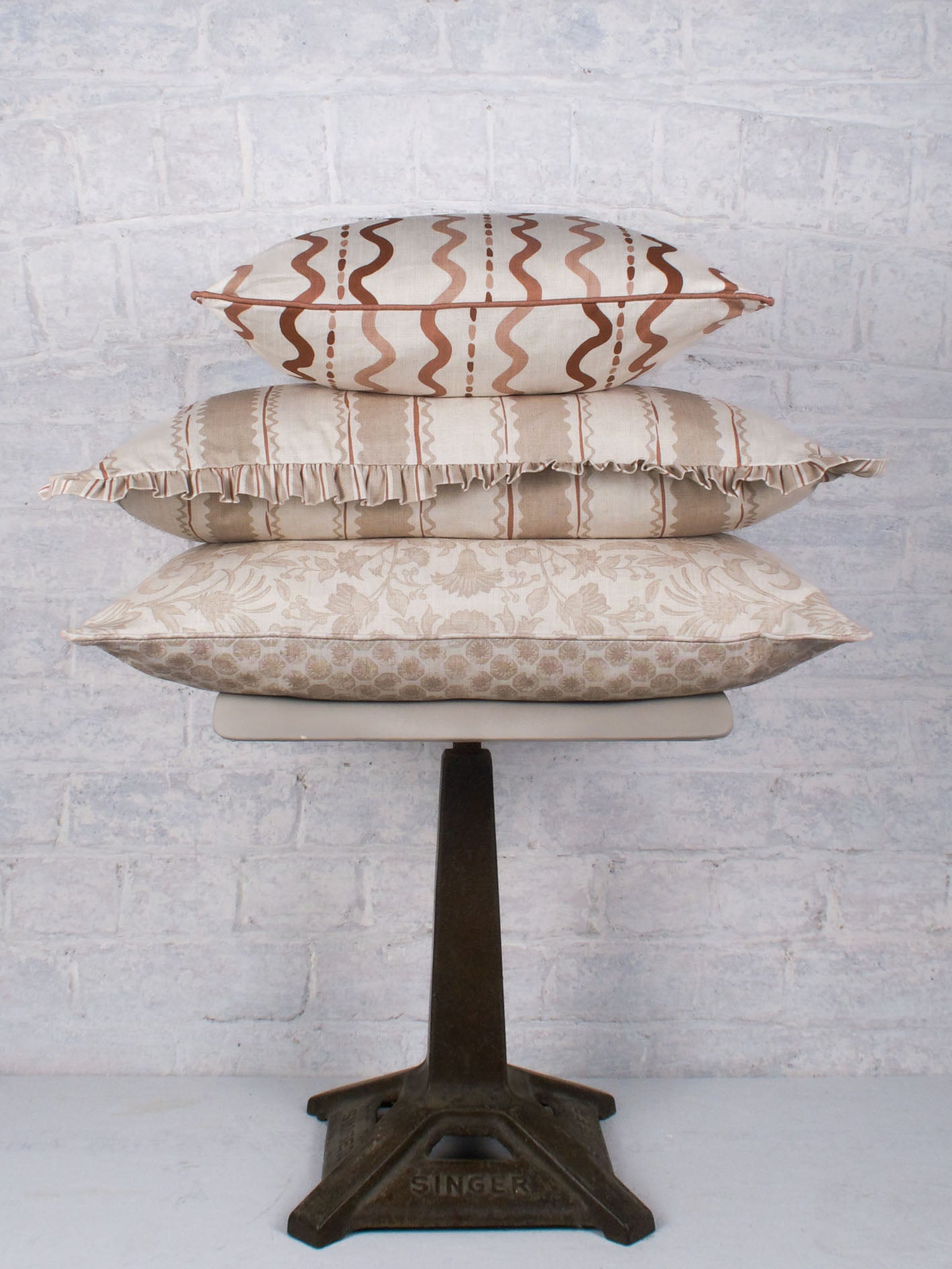Soranna Stripe - Oat 60cmx40cm - The Honesty Works