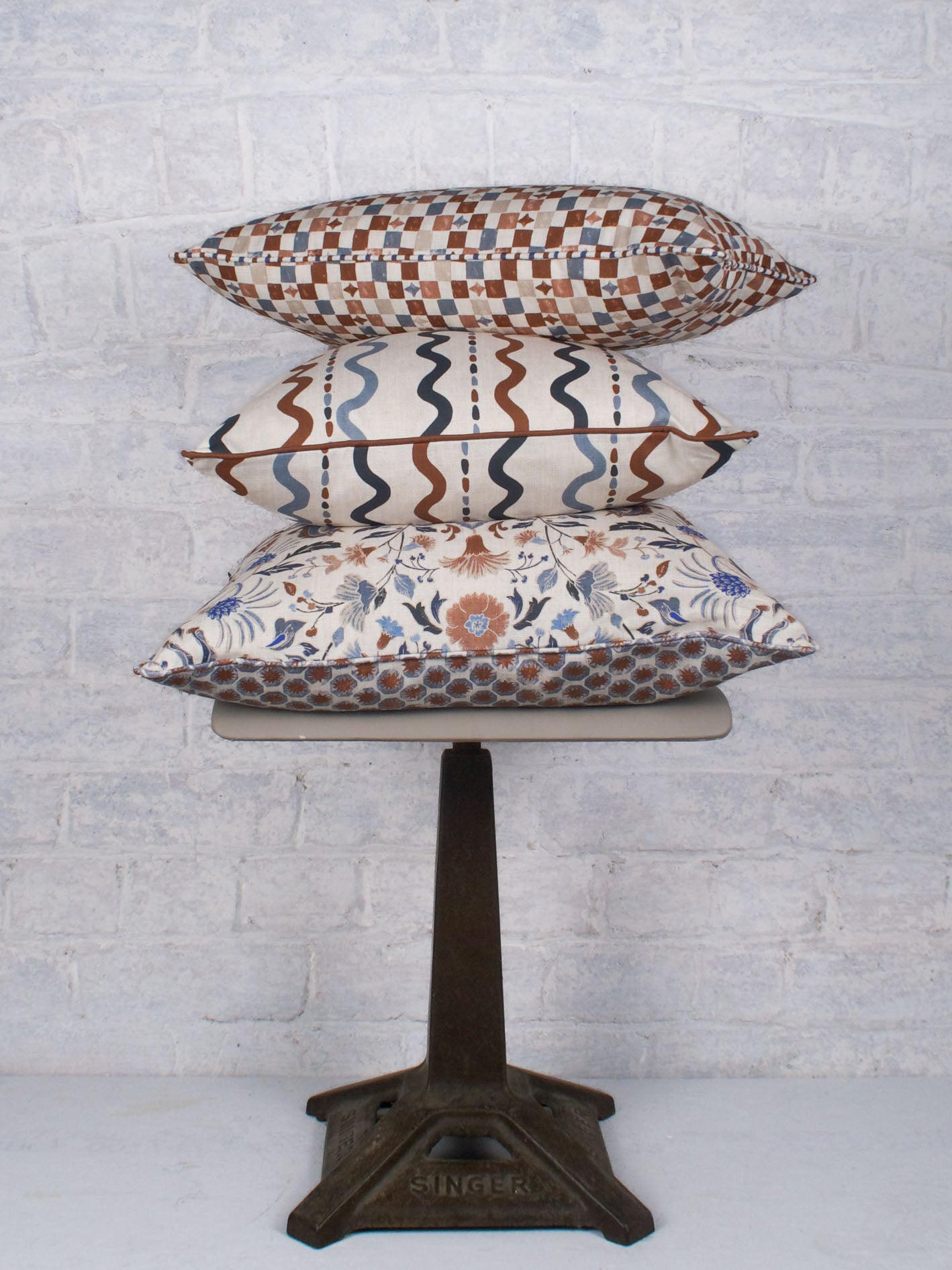 Layla Check - Dusk 30cmx50cm - The Honesty Works