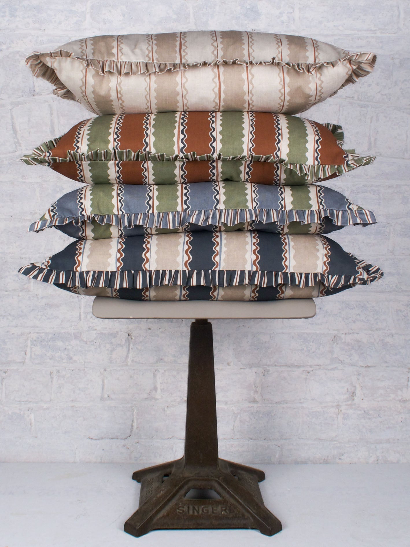 Soranna Stripe - Terracotta Moss 60cmx40cm