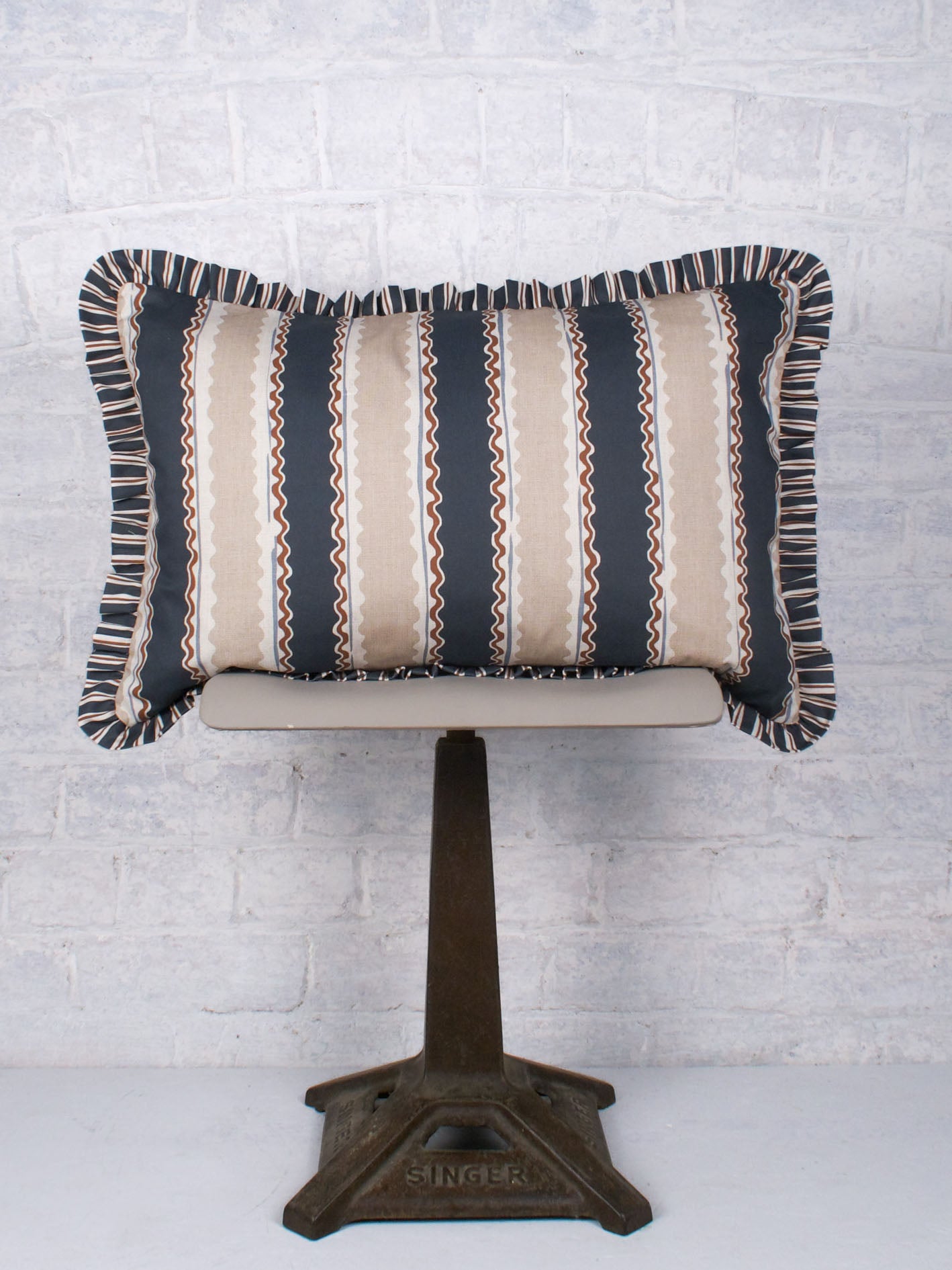 Soranna Stripe - Navy 60cmx40cm - The Honesty Works