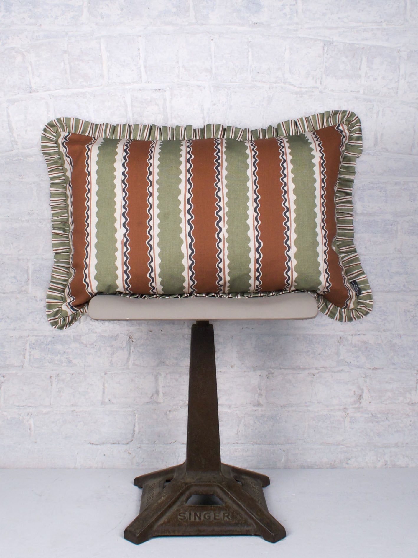 Soranna Stripe - Terracotta Moss 60cmx40cm