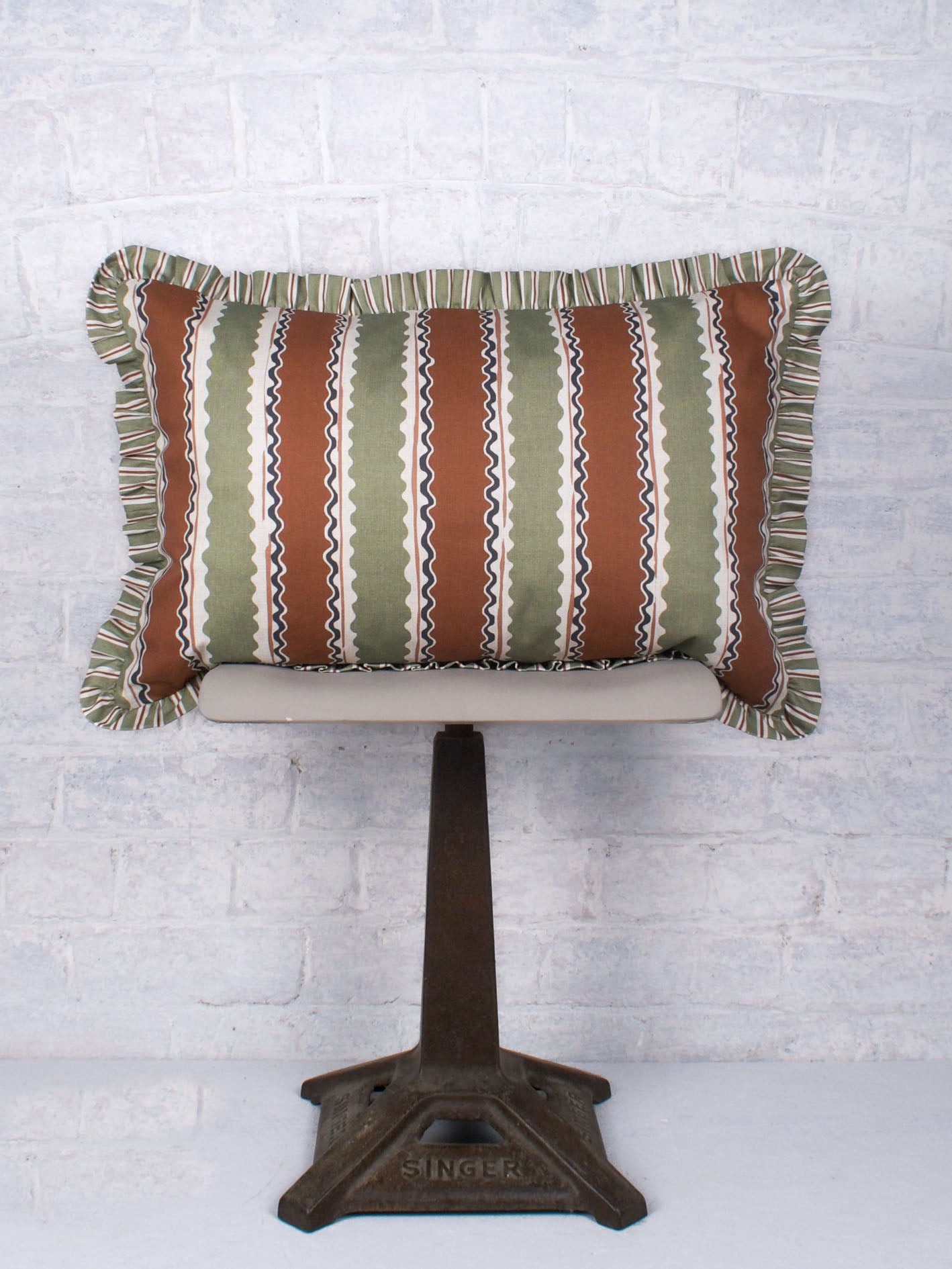 Soranna Stripe - Terracotta Moss 60cmx40cm