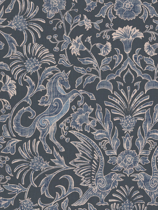 Astrid - Navy | Luxury Pencil Pleat Curtains - The Honesty Works