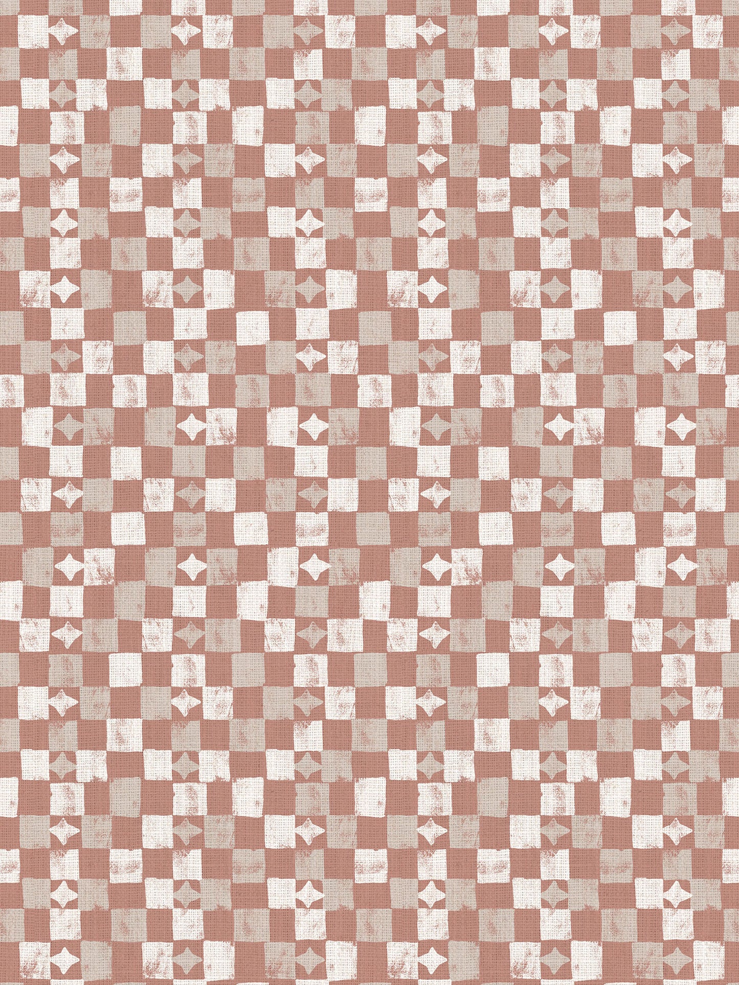 Layla Check- Clay | Luxury Pencil Pleat Curtains - The Honesty Works