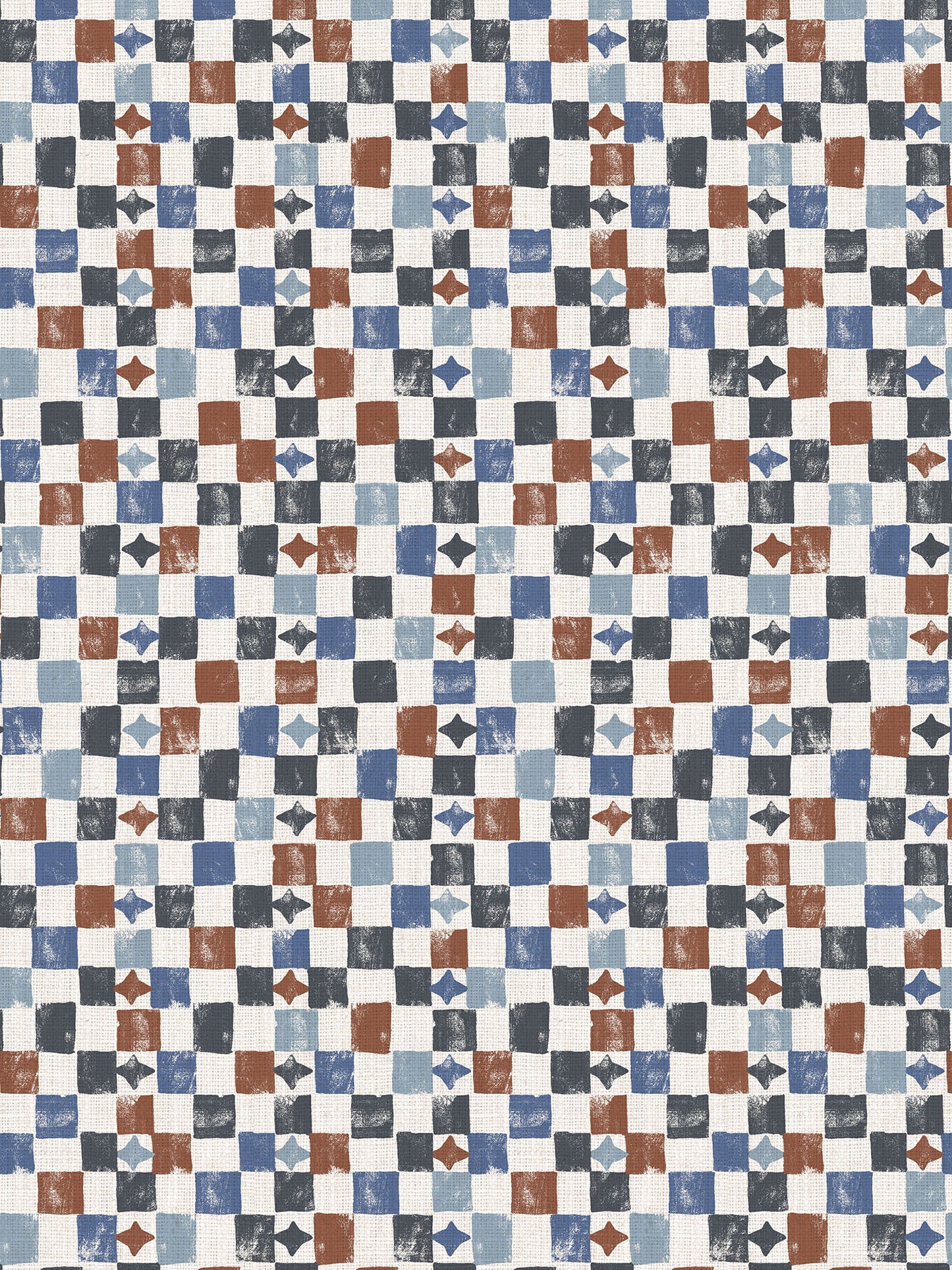 Layla Check- Navy | Luxury Pencil Pleat Curtains - The Honesty Works