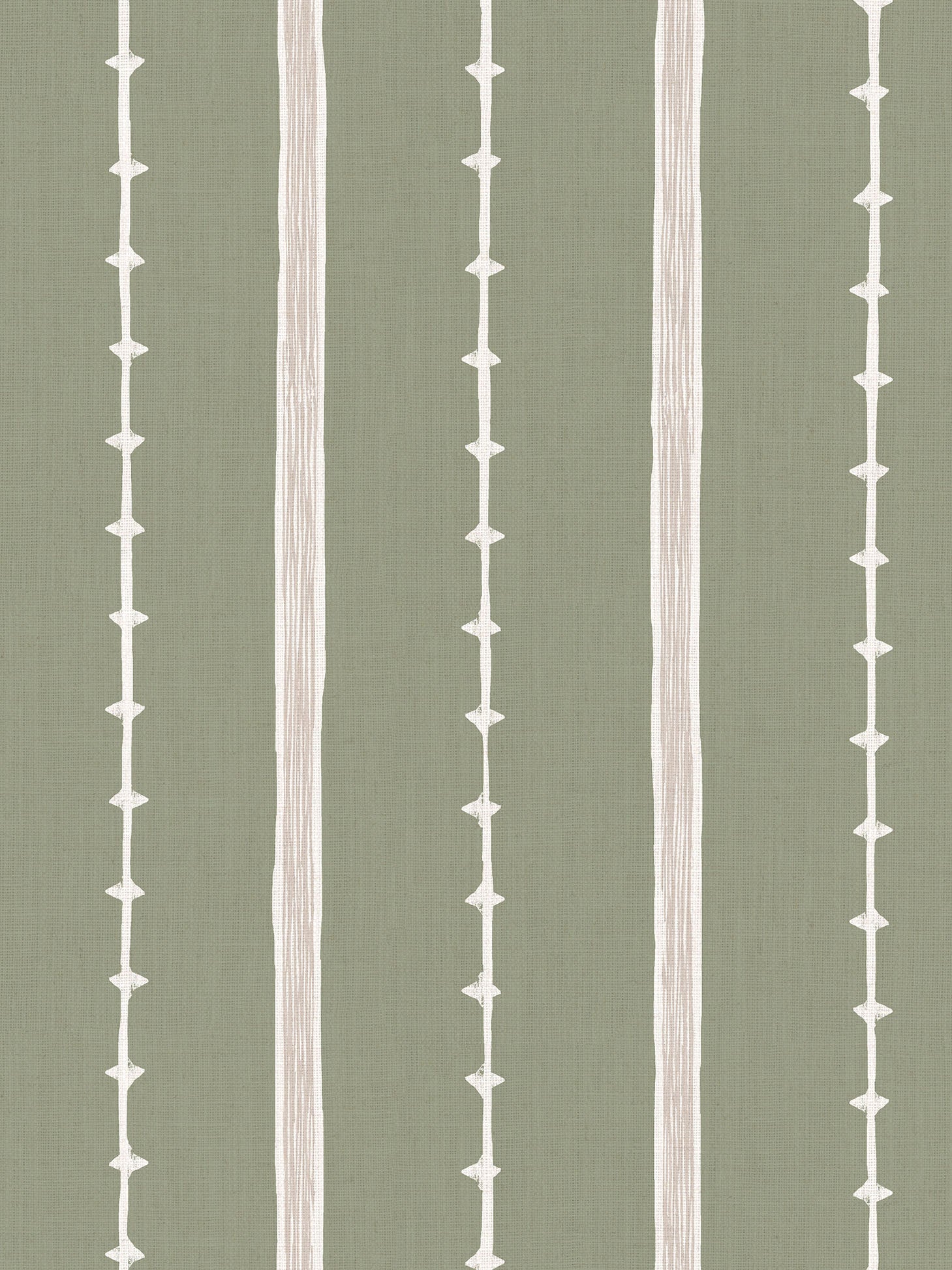 Remy Stripe - Moss | Luxury Pencil Pleat Curtains - The Honesty Works