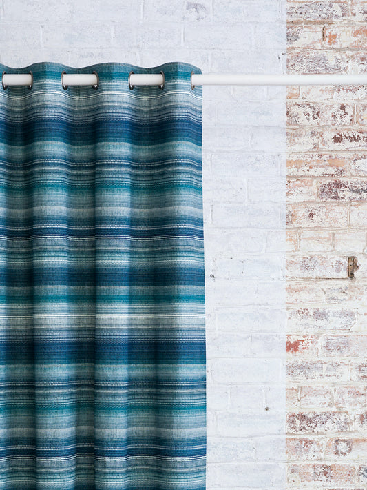 Donnington - Blue | Luxury Eyelet Curtains - The Honesty Works