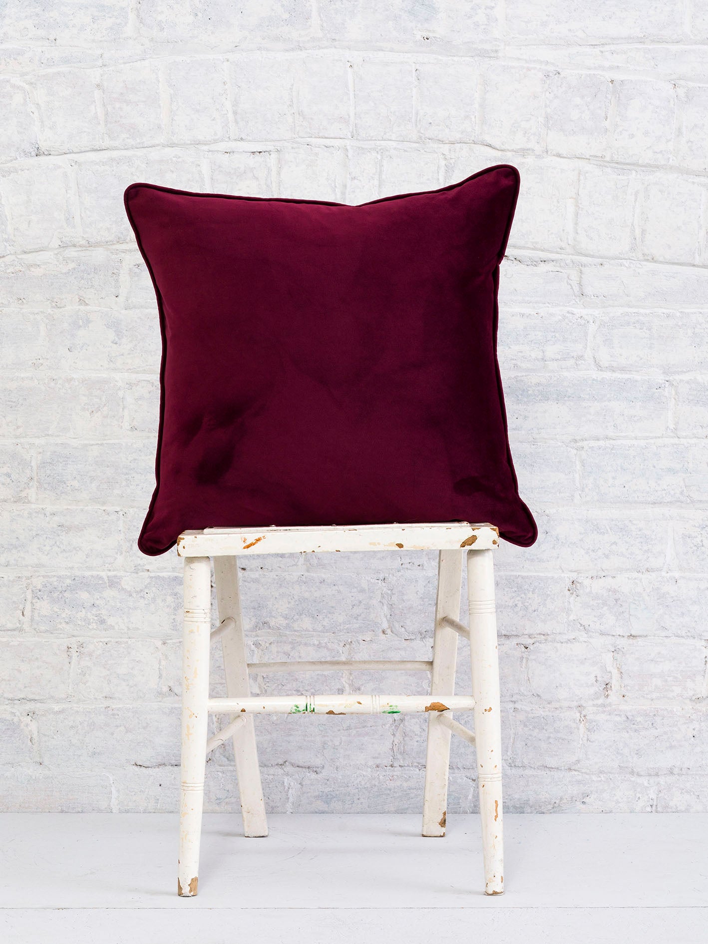 Donnington - Red | Luxury Piped Cushion 43cmx43cm - The Honesty Works