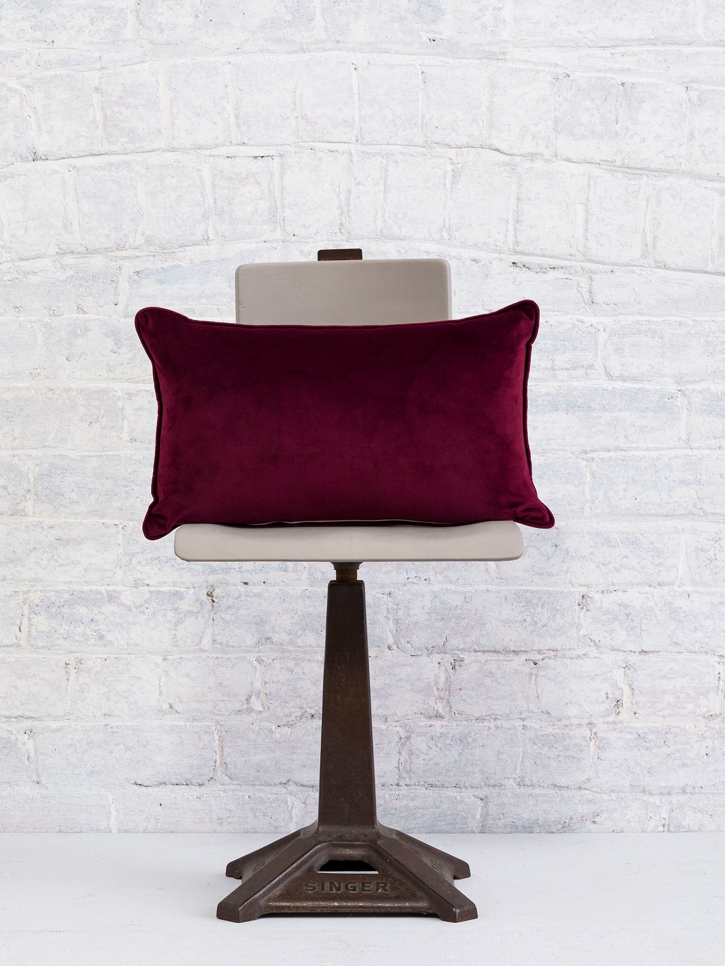 Donnington - Red | Luxury Piped Cushion 30cmx50cm - The Honesty Works