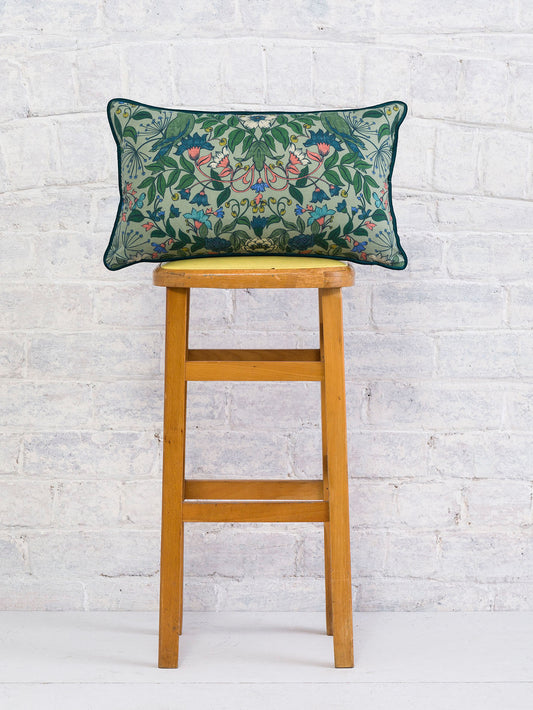 Hidden Valley - Green | Luxury Piped Cushion 30cmx50cm - The Honesty Works