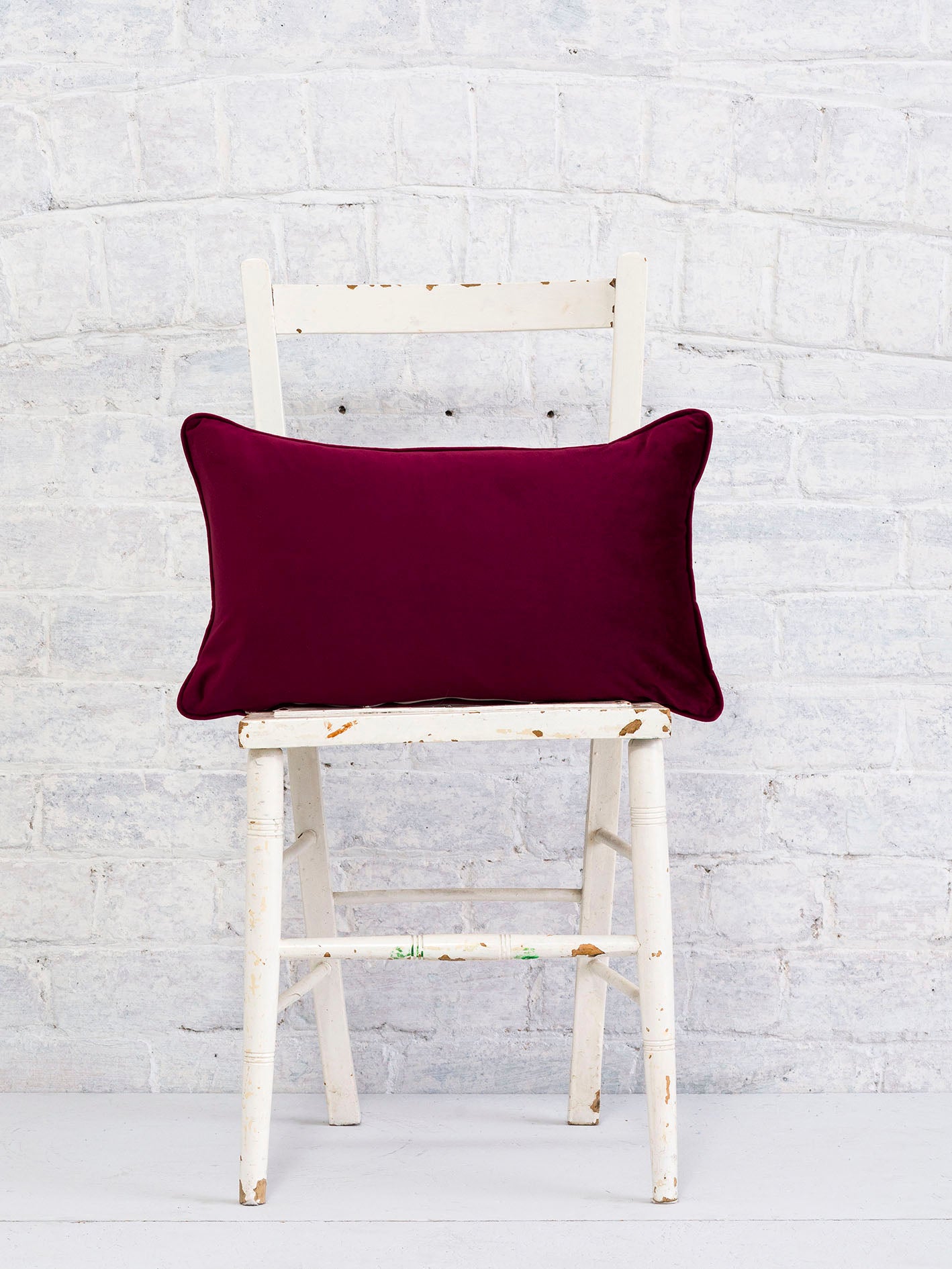 Hidden Valley - Red | Luxury Piped Cushion 30cmx50cm - The Honesty Works