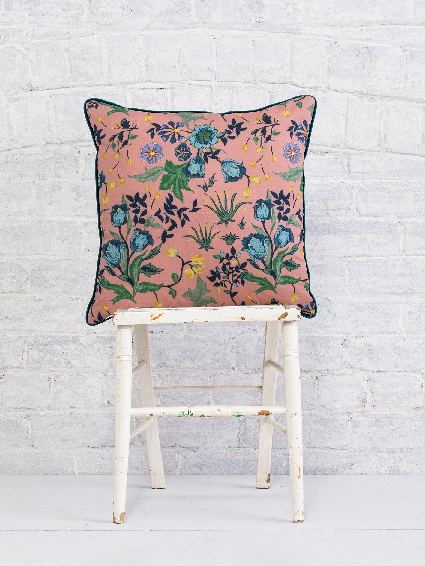 Thea - Pink | Luxury Piped Cushion 43cmx43cm - The Honesty Works