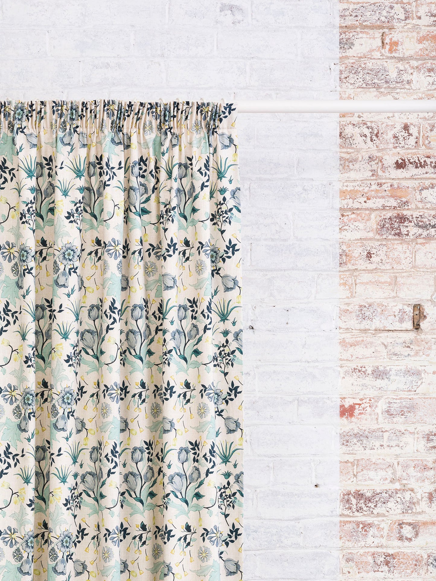 Thea - White | Luxury Pencil Pleat Curtains - The Honesty Works