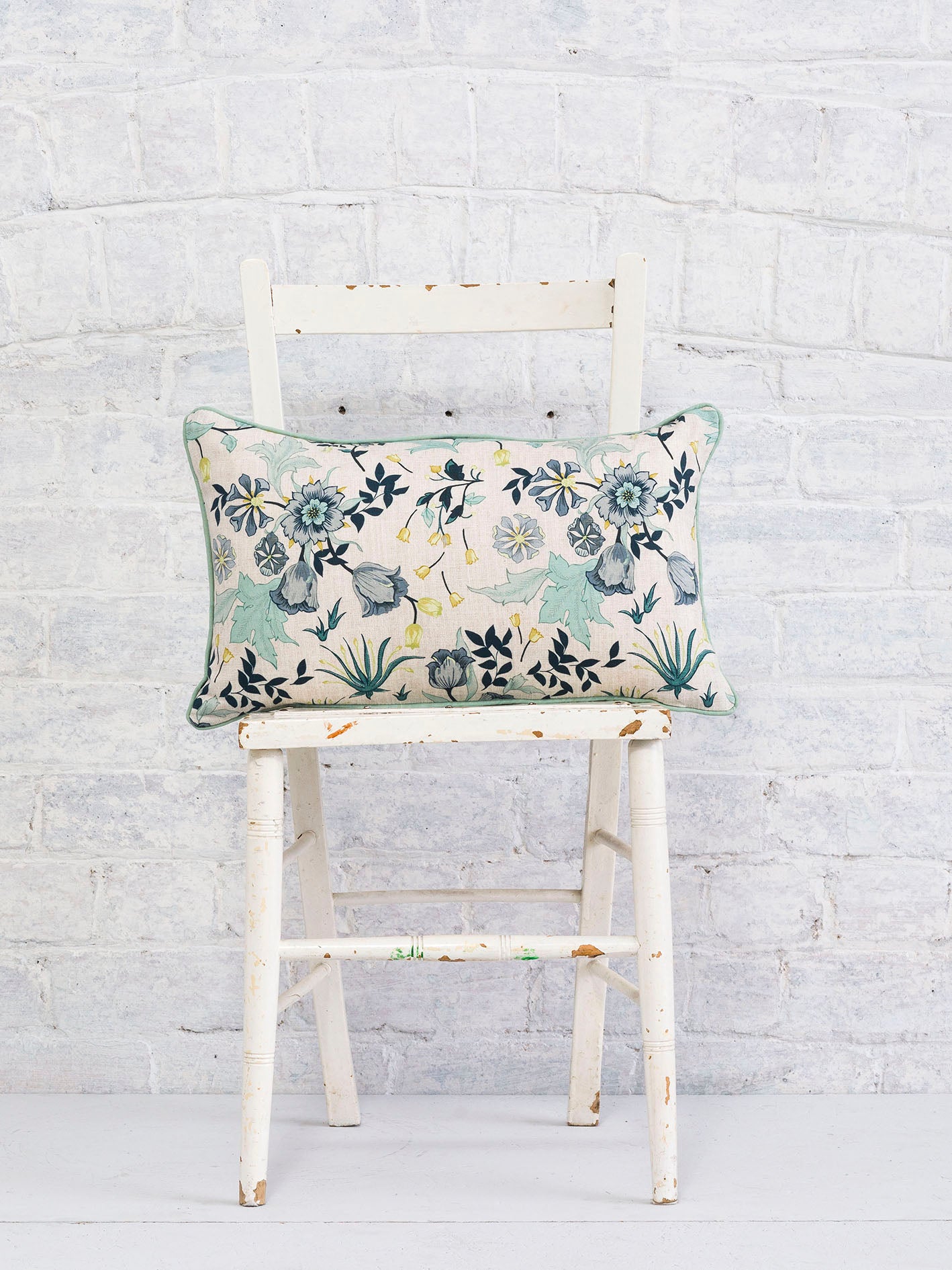 Thea - White | Luxury Piped Cushion 30cmx50cm - The Honesty Works