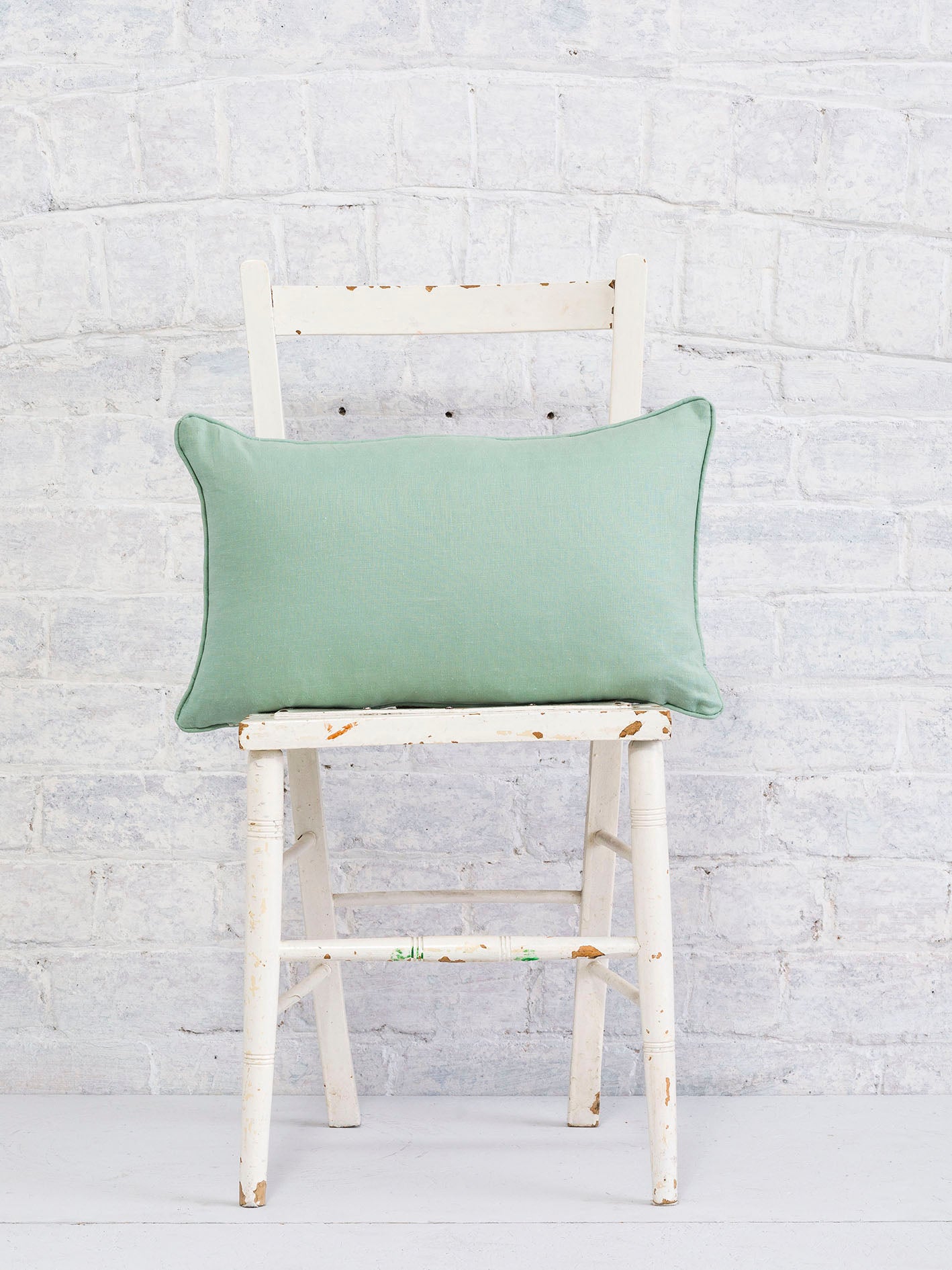 Thea - White | Luxury Piped Cushion 30cmx50cm - The Honesty Works